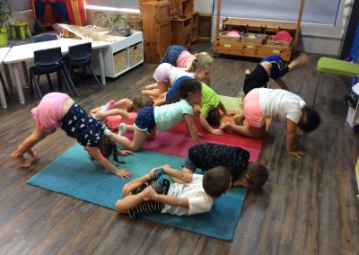 Kids doing Yoga