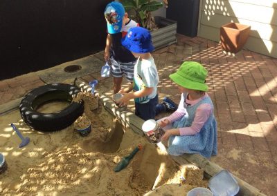 Kids Playing with Sand